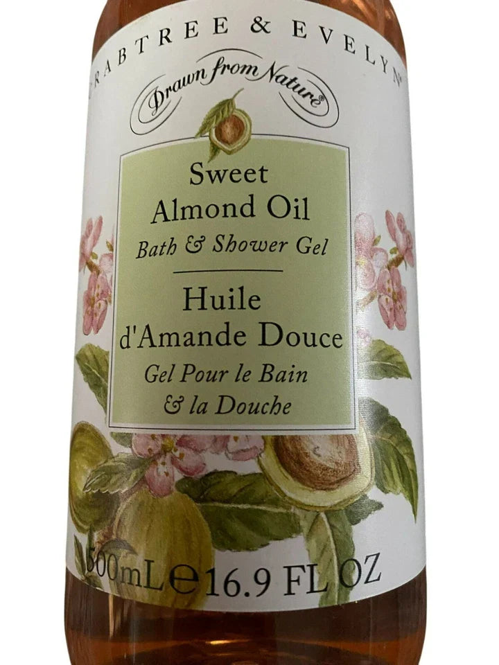 Crabtree & Evelyn Sweet Almond Oil Bath & Shower Gel 16.9 Fl oz